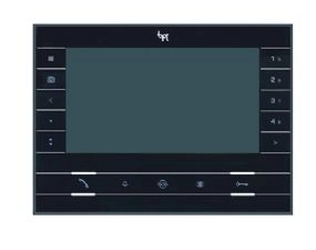 BPT FUTURA X2 BK Абонентское устройство hands - free с цв. 7&quot; дисплеем, сенс. клавишами, подключение к 4 - проводным панелям, цвет чёрный лак