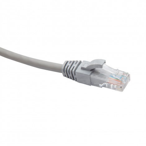 RJ45-RJ45 U/UTP Cat.5e PVC нг(А)-LS (DR-180009), Патч-корд (коммутационный шнур), 2м, серый 