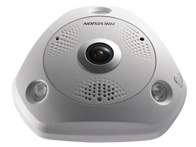 HikVision DS - 2CD6332FWD - IVS 3Мп мини fisheye IP - камера , фиксированный объектив 1.19мм @F2.8