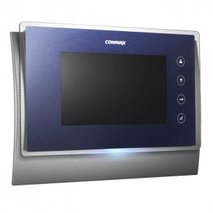 Commax CDV-70U (Синий) Монитор цветного видеодомофона, 7.0&amp;quot;, TFT LCD, PAL/NTSC, без трубки (Hands Free), подключение 2х вызывных блоков и трубки DP-4VHP, вызов и связь &amp;quot;трубка-монитор&amp;quot;, накладное исполнение, AC 110-240В