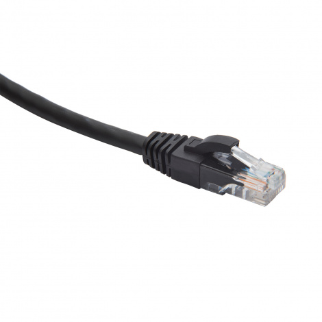 RJ45-RJ45 U/UTP Cat.5e LSZH нг(А)-HF (DR-181911), Патч-корд (коммутационный шнур), 3м, черный