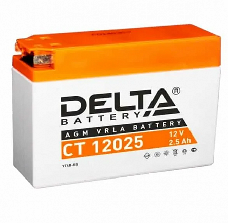Delta CT 12025 Мотоаккумулятор, 12В, 2.5А/ч