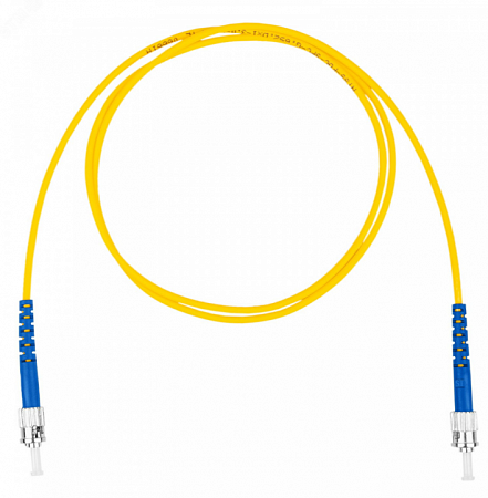 DATAREX Шнур оптический коммутационный патч-корд, ST-ST симплекс (simplex) OS2, нг(А)-HF, желтый, 1,0 м