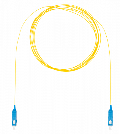DATAREX SC-ST, OS2, нг(А)-HF Шнур оптический монтажный (пигтейл), желтый, 3,0 м